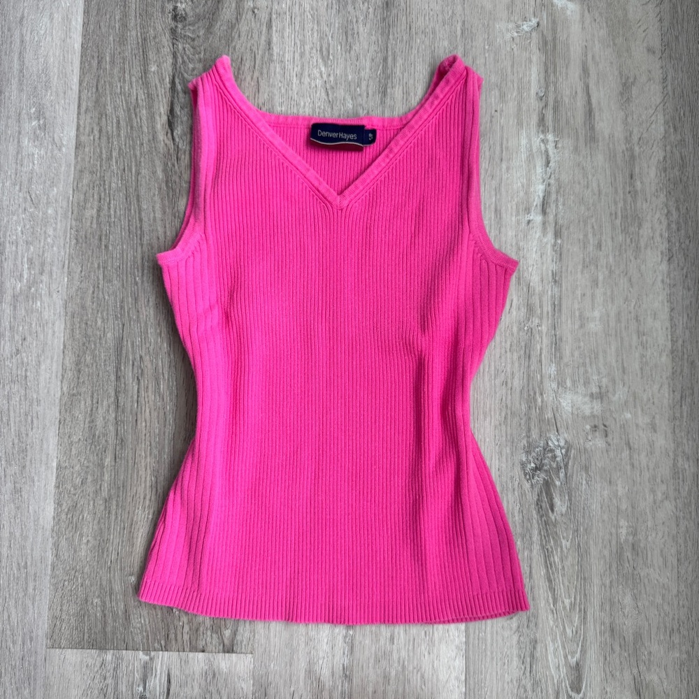 Vintage Y2K Denver Hayes Rib Knit Tank Top
